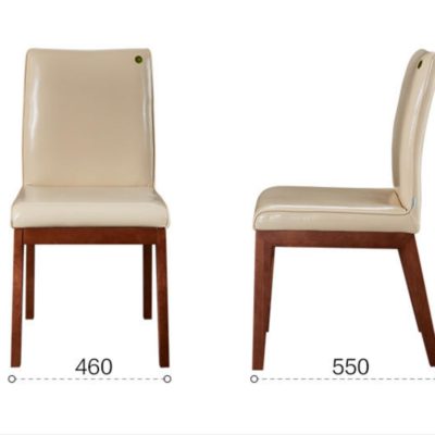 Leather Upholstered Dining Chair (Pair)