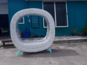 Circular Tufted Patio Chair