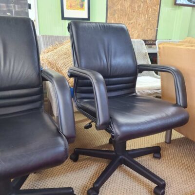 Leather Swivel Office Chair