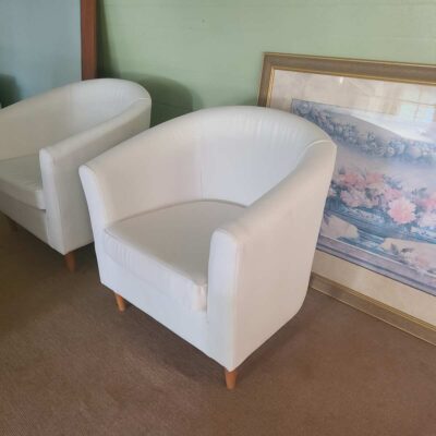 Faux Leather Tub Chair