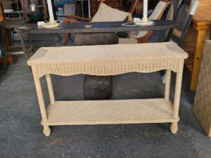 Wicker Console Table