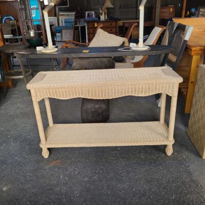 Wicker Console Table
