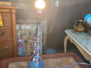 Glass Layered Lamp Base (no shade)