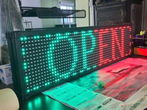 "OPEN" sign (electric)