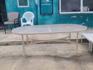 Oval Metal Patio Table