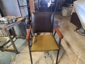 Metal & Leather Single Chair