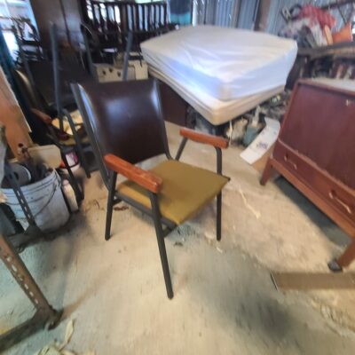 Metal & Leather Single Chair