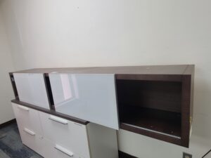 Long Storage Unit with Sliding Doors