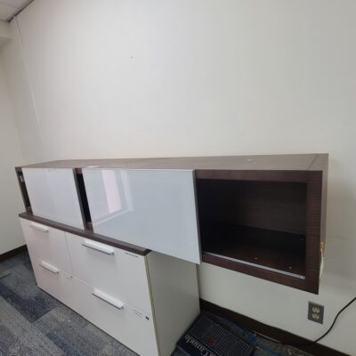 Long Storage Unit with Sliding Doors
