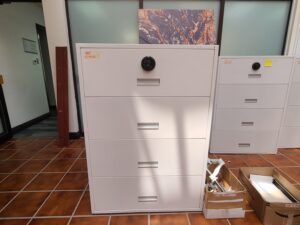 Four Drawer Lateral Cabbinet w/ Combination Lock