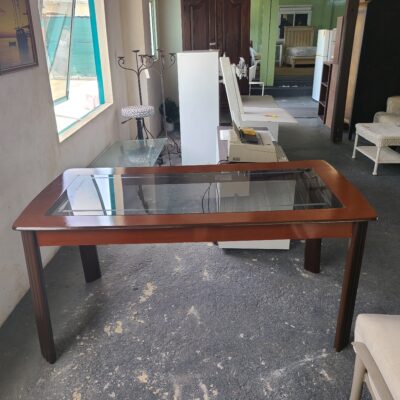 Wood & Glass Dining Table Only