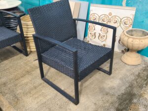 Wicker Arm Patio Chair