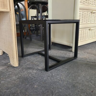 Small Metal & Glass Coffee Table