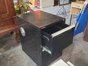 Two Drawer Cabinet Blk