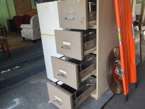 Four Drawer Fireproof Cabinet with Keys
